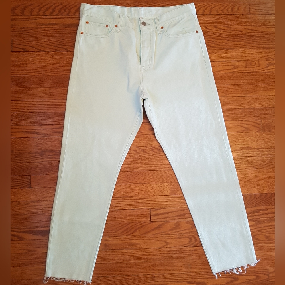 LEVIS SLIM FIT RAW HEMMED JEANS